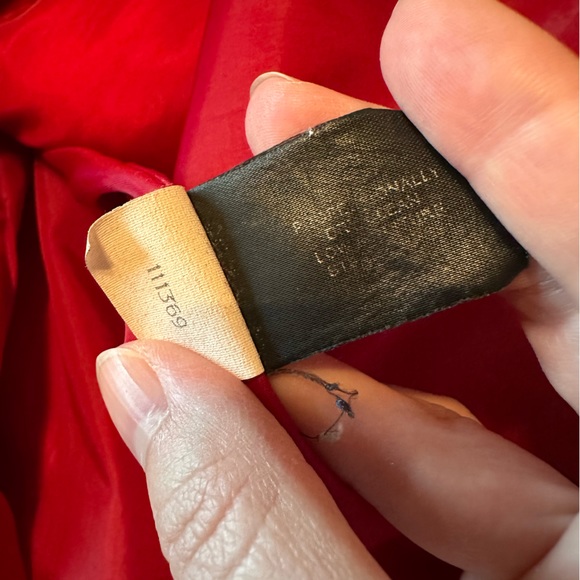 Anne Klein Red Wool Blend Car Coat - Picture 6 of 7